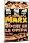 A Night At The Opera, Spanish Movie Poster, 1935-null-Mounted Art Print