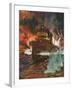 'A Night Attack. Torpedo-Boats at Work', c1918 (1919)-Charles Dixon-Framed Giclee Print