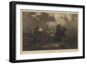 A Night Attack-Joseph Wolf-Framed Giclee Print