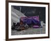 A Night in the Portaledge Climbing El Capitan, Yosemite National Park-Michael Brown-Framed Photographic Print