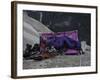 A Night in the Portaledge Climbing El Capitan, Yosemite National Park-Michael Brown-Framed Photographic Print
