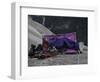 A Night in the Portaledge Climbing El Capitan, Yosemite National Park-Michael Brown-Framed Photographic Print
