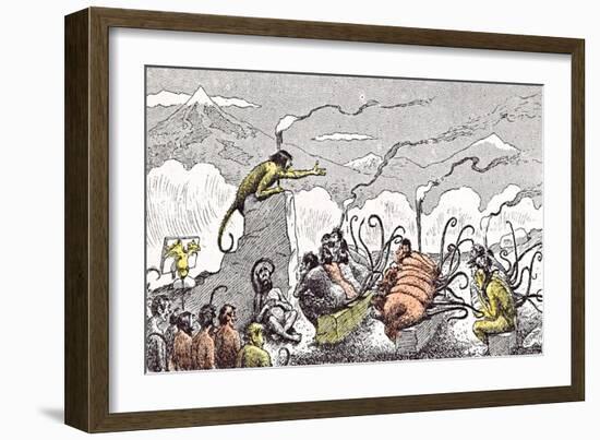 A Night Lecture on Evolution-Edward Tennyson Reed-Framed Giclee Print