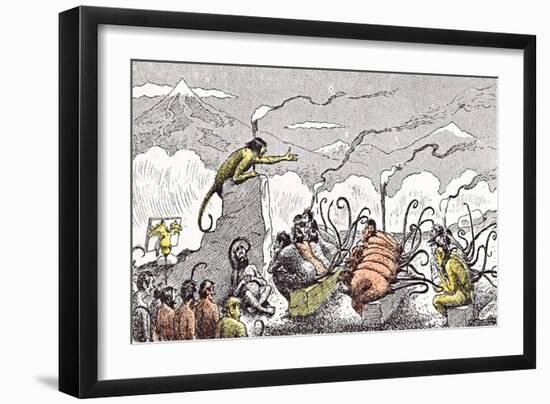 A Night Lecture on Evolution-Edward Tennyson Reed-Framed Giclee Print