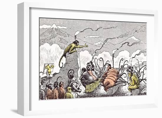 A Night Lecture on Evolution-Edward Tennyson Reed-Framed Giclee Print