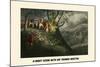 A Night Scene with Sir Thomas Mostyn-Henry Thomas Alken-Mounted Art Print