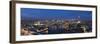 A night-time panoramic view of London and River Thames from top of Southbank Tower, London, England-Alex Treadway-Framed Photographic Print