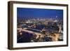 A night-time view of London and River Thames from the top of Southbank Tower, London, England-Alex Treadway-Framed Photographic Print