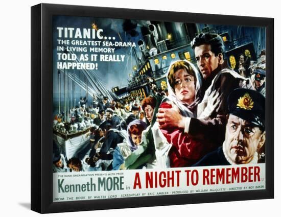 A Night To Remember, 1958-null-Framed Poster
