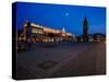 A Night View of the Market Square in Krakow, Poland-Bartkowski-Stretched Canvas