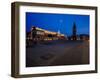 A Night View of the Market Square in Krakow, Poland-Bartkowski-Framed Photographic Print