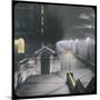 A Night View of Victoria Embankment-null-Mounted Photographic Print