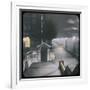 A Night View of Victoria Embankment-null-Framed Photographic Print