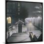 A Night View of Victoria Embankment-null-Mounted Photographic Print