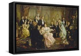 A Night with Johann Strauss, 1894-Franz Von Bayros-Framed Stretched Canvas