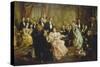 A Night with Johann Strauss, 1894-Franz Von Bayros-Stretched Canvas