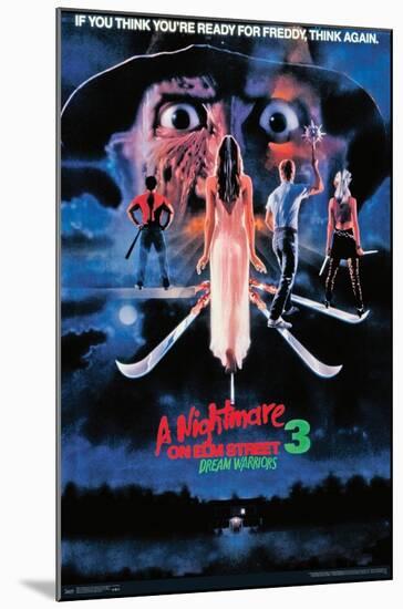 A Nightmare on Elm Street 3: Dream Warriors - One Sheet-Trends International-Mounted Poster