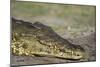 A Nile crocodile (Crocodylus niloticus) on a river bank, Chobe National Park, Botswana, Africa-Sergio Pitamitz-Mounted Photographic Print