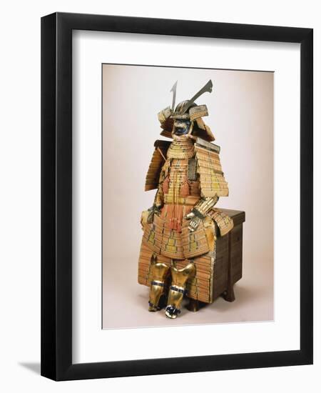 A Nimai Omodaka Odoshi Do Tosei-Gusoku Suit of Armour-null-Framed Giclee Print