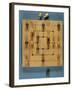 A Nine Man's Morris Board, with Pegs-null-Framed Photographic Print