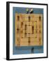 A Nine Man's Morris Board, with Pegs-null-Framed Photographic Print