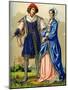 A Noble French Couple at the End of the 15th Century-Edward May-Mounted Giclee Print