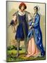 A Noble French Couple at the End of the 15th Century-Edward May-Mounted Giclee Print
