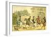 'A noble hunting party'-Thomas Rowlandson-Framed Giclee Print