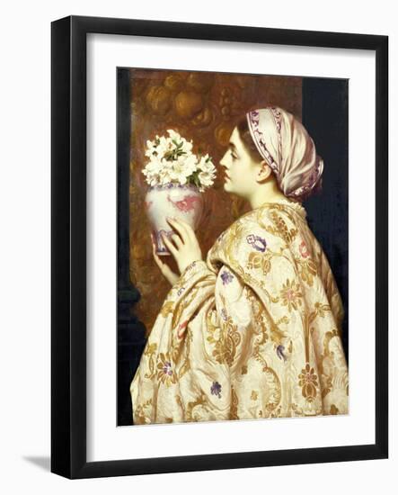 A Noble Lady of Venice, C.1865-Frederic Leighton-Framed Giclee Print
