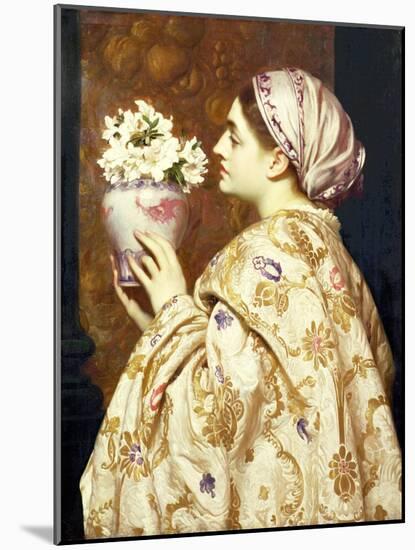 A Noble Lady of Venice, C.1865-Frederic Leighton-Mounted Giclee Print
