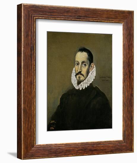A Nobleman, Ca. 1586-El Greco-Framed Giclee Print