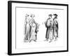 A Noblewoman, Servant and Member of the Bourgeoisie, 14th Century-null-Framed Giclee Print