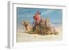 A Nomad and His Camel Resting in the Desert, 1874-Carl Haag-Framed Giclee Print