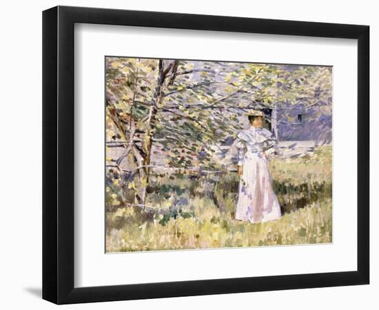 A Normandy Garden, October-Theodore Robinson-Framed Giclee Print