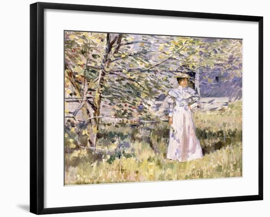 A Normandy Garden, October-Theodore Robinson-Framed Giclee Print