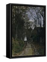 A Normandy Path-Claude Monet-Framed Stretched Canvas