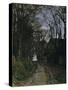 A Normandy Path-Claude Monet-Stretched Canvas