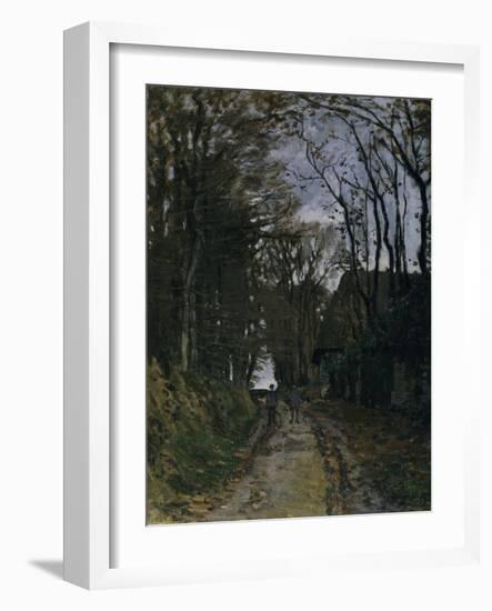 A Normandy Path-Claude Monet-Framed Giclee Print