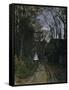 A Normandy Path-Claude Monet-Framed Stretched Canvas