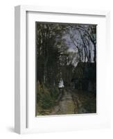 A Normandy Path-Claude Monet-Framed Giclee Print