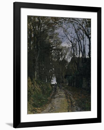 A Normandy Path-Claude Monet-Framed Giclee Print