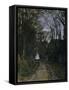 A Normandy Path-Claude Monet-Framed Stretched Canvas