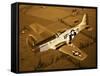 A North American P-51D Mustang in Flight-Stocktrek Images-Framed Stretched Canvas