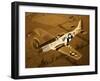 A North American P-51D Mustang in Flight-Stocktrek Images-Framed Photographic Print