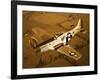 A North American P-51D Mustang in Flight-Stocktrek Images-Framed Photographic Print