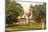 A North American Style Old Farm House in the Country. Victorian Architecture.-onepony-Mounted Photographic Print