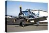 A North American T-28 Trojan Military Trainer Aircraft-null-Stretched Canvas