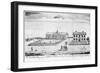 A North-West Prospect of Nassau Hall with Front View of the Presidents House in New Jersey-Henry Dawkins-Framed Giclee Print