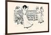 A Northeaster-Charles Dana Gibson-Framed Art Print