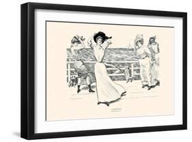 A Northeaster-Charles Dana Gibson-Framed Art Print